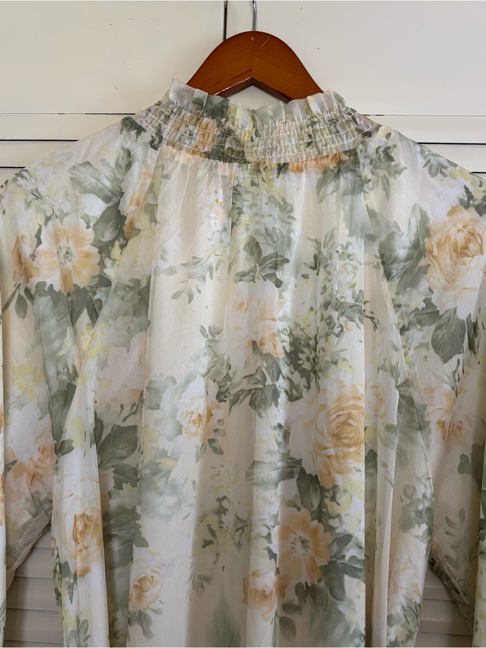 Batul The Collection Floral Maxi Dress Long Sleeve Tiered Boho Cottagecore XS - Picture 11 of 16
